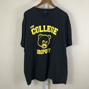 Kanye West The College Drop Out Graphic Tee Mens 3XL Black Avenue 1975